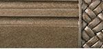 Finial Company Reeded Wood Pole - Mahogany Rust with Gold Finish - Perfect for Curtain Rods, Drapery, and Home Decor