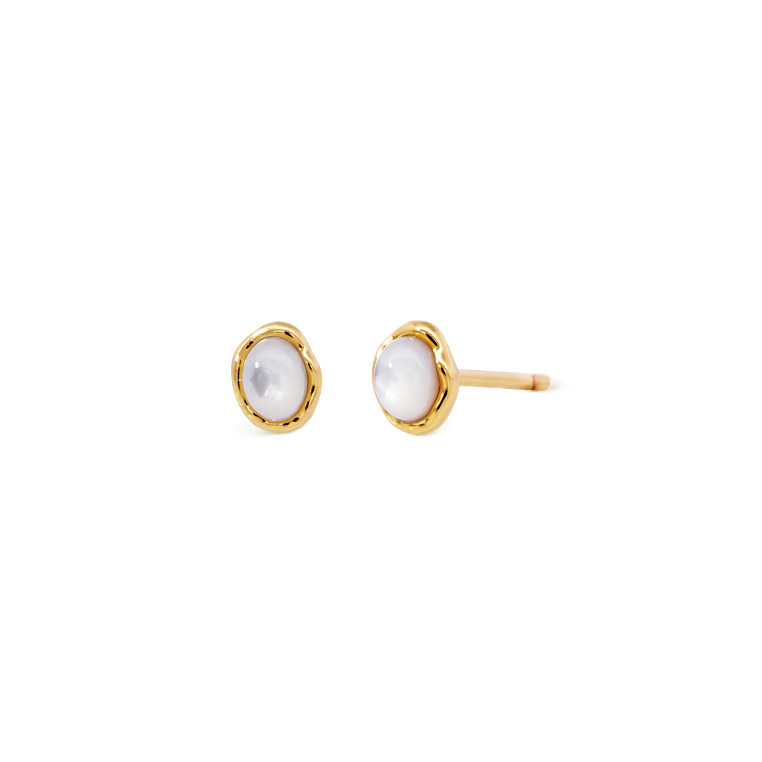 14K Gold Noemi Stud Earrings for Women - Hypoallergenic Cubic Zirconia Studs - Perfect for Everyday Wear, Work & Special Occasions
