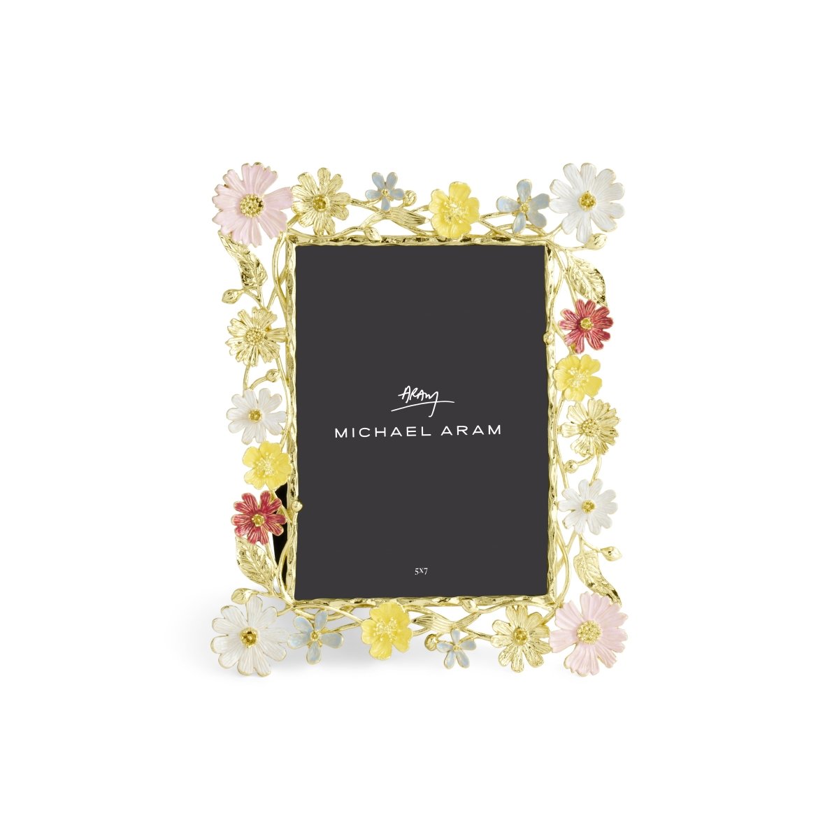 Wildflowers 5x7 Picture Frame - Elegant Floral Photo Display for Home Decor, Office, or Gift Giving