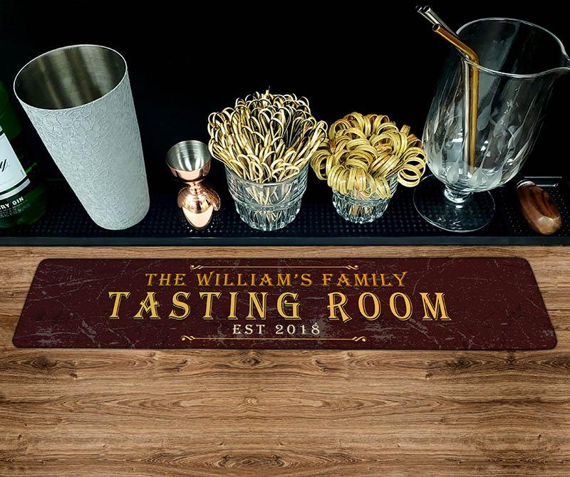 Customizable Printed Bar Mat - Non-Slip Durable Rubber Coaster for Beer, Wine & Cocktails (20