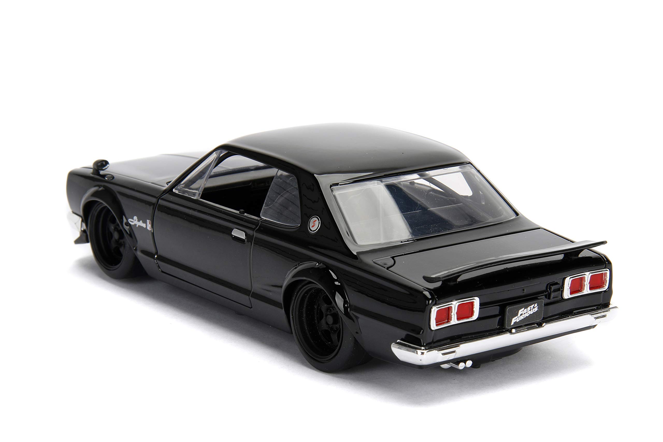 Jada Toys Fast & Furious 1:24 Scale Brian's Nissan Skyline 2000 GT-R Diecast Metal Car Model - Collectible Toy for Kids & Adults (JA99686, Black) - Perfect for Display, Gifts, and Movie Fans