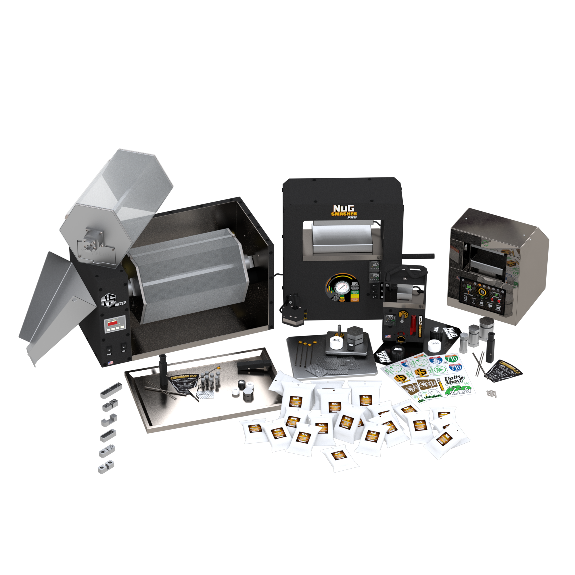 NugSmasher Pro 20 Ton Rosin Press Extractor Kit - Premium Rosin Extraction Machine for Home & Commercial Use - Perfect for DIY Concentrates, Essential Oils & Cannabis Extraction