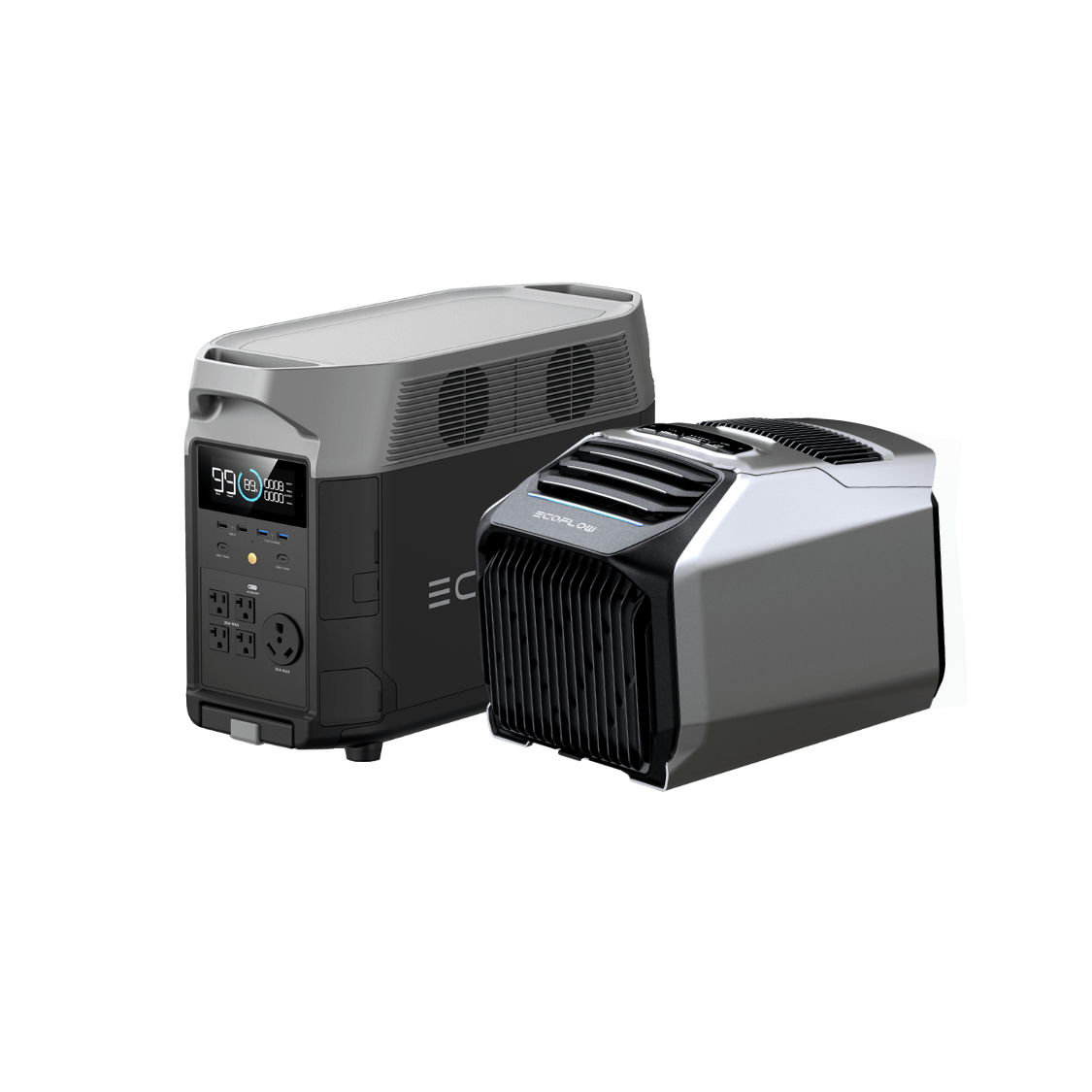 EcoFlow WAVE 2 Portable Air Conditioner & Heater - 120V Battery Powered Cooling & Heating for Camping, RV, Outdoor Adventures & Emergency Use