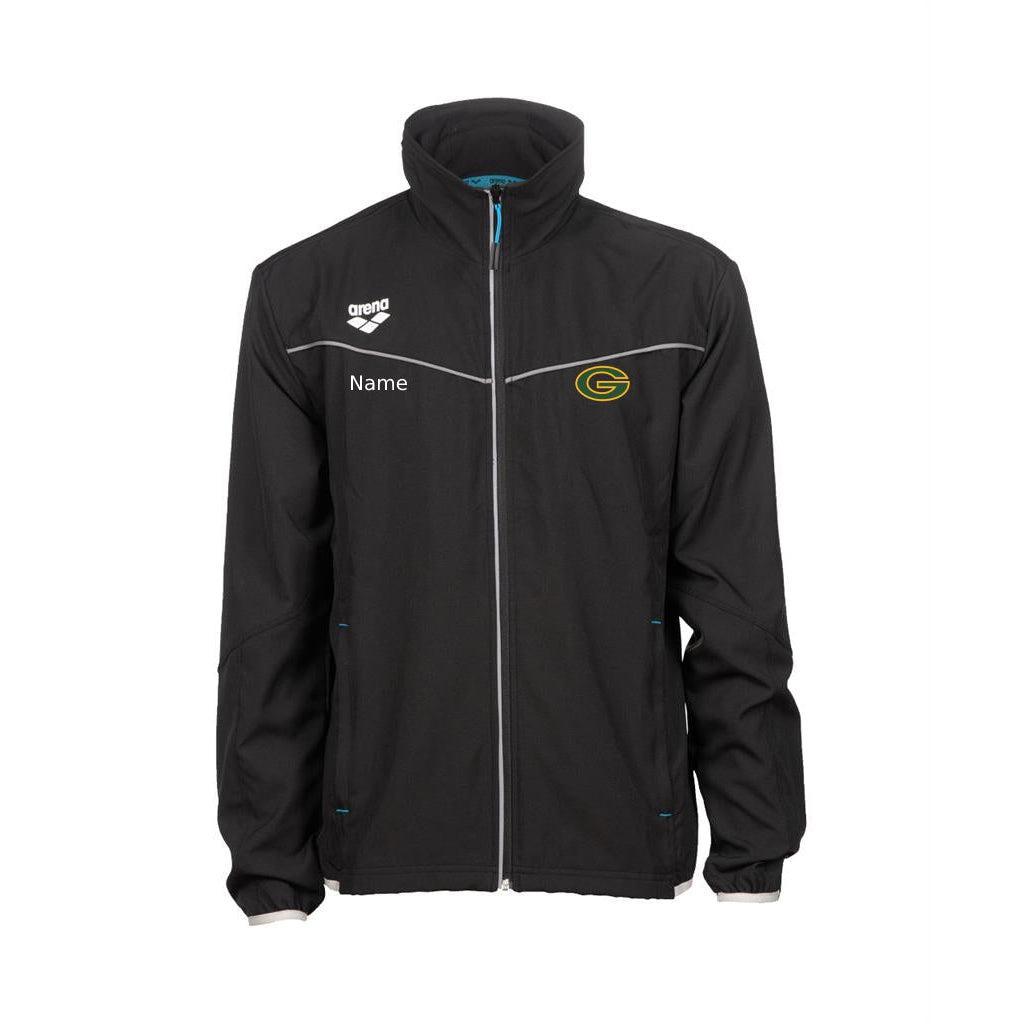 Greenwood Arena Team Sports Panel Jacket with Embroidered Logo - Lightweight Athletic Windbreaker for Outdoor Training & Team Uniforms