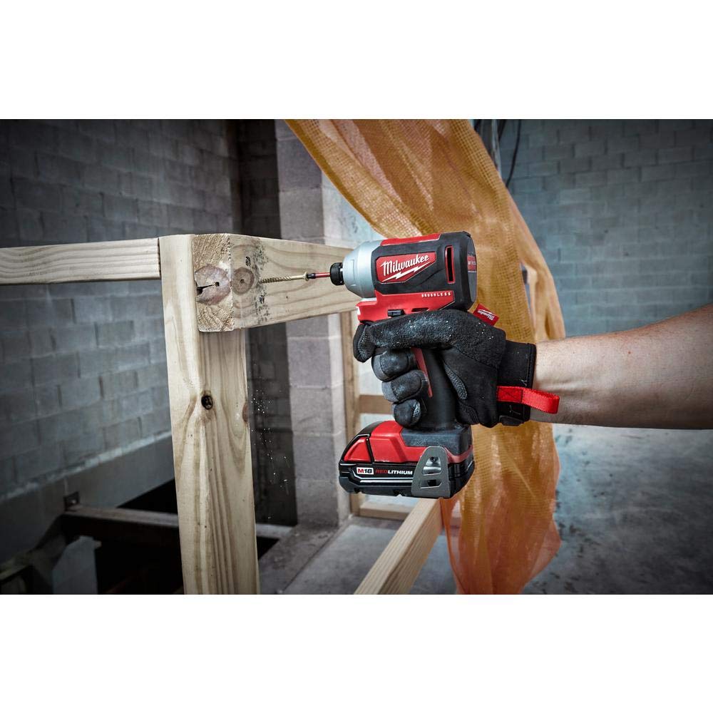 Milwaukee 2893-22CX M18 18V Lithium-Ion Brushless Cordless Hammer Drill & Impact Driver 2-Tool Combo Kit with Tool Bag (Non-Retail Packaging) - Perfect for Construction, DIY Projects & Home Repairs