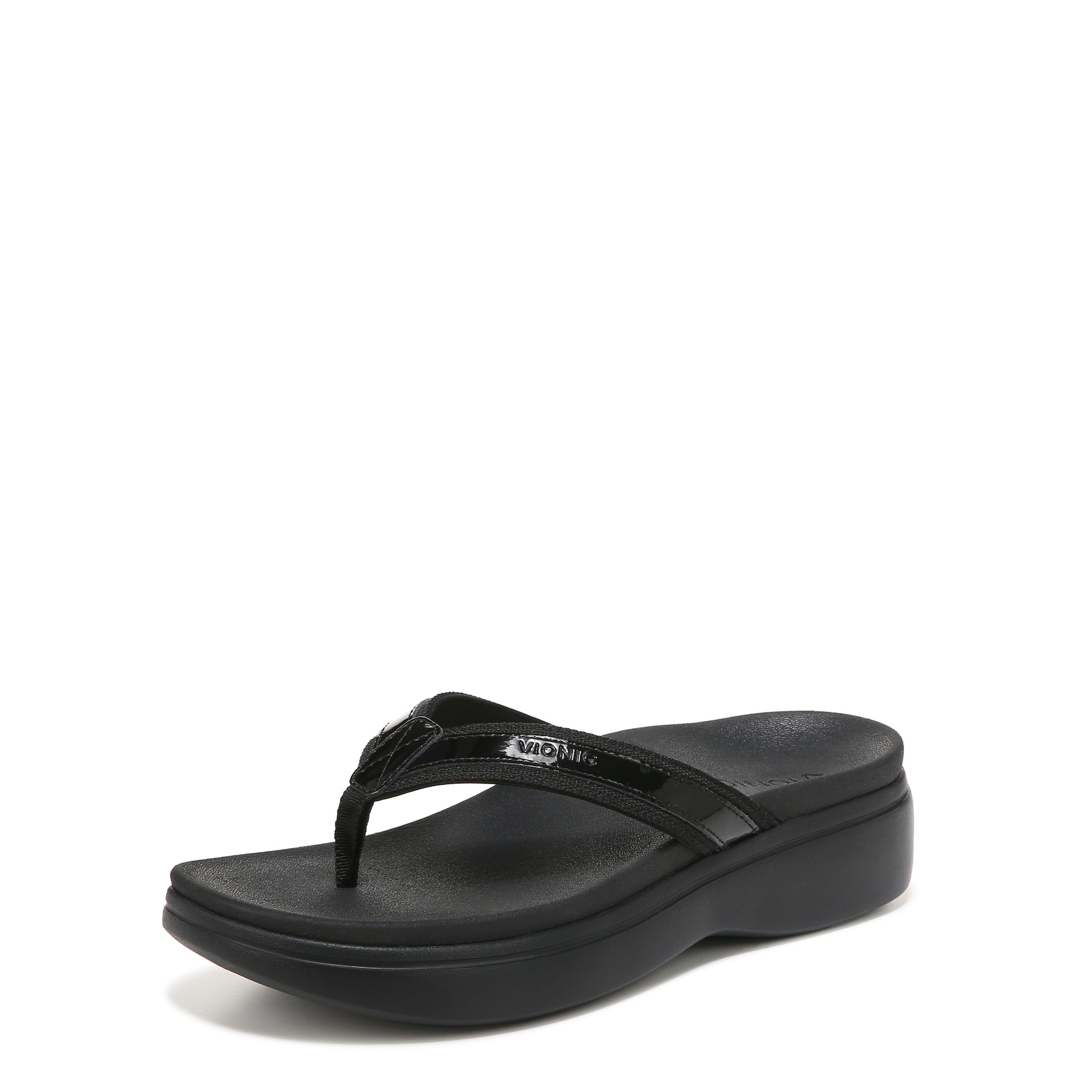 Vionic High Tide II Women's Orthotic Platform Sandals - Comfortable Arch Support Flip Flops for Beach, Pool & Summer Walking