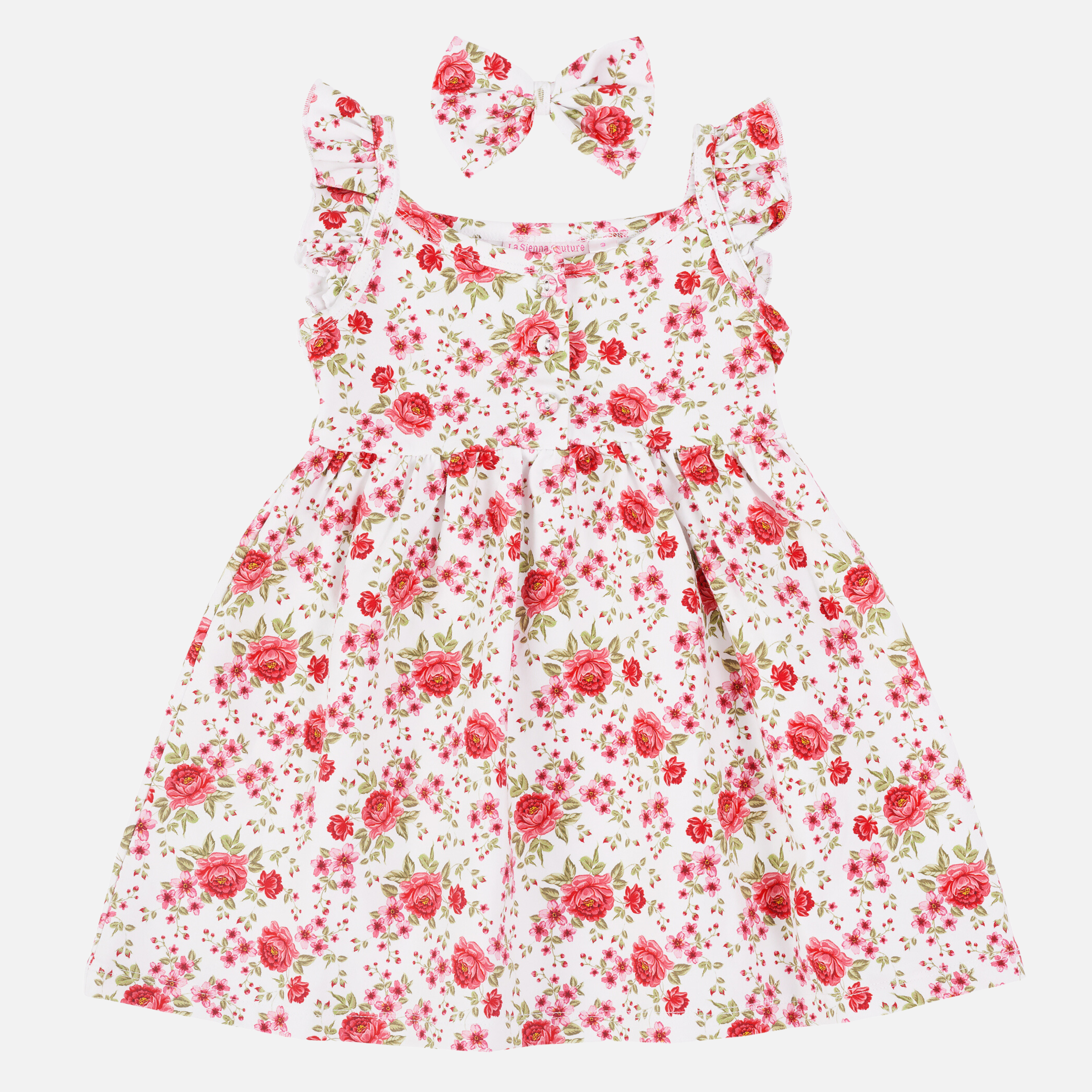Floral Summer Dress for Women - Angelica | Lightweight & Comfortable Sundress for Beach, Vacation, and Casual Outings