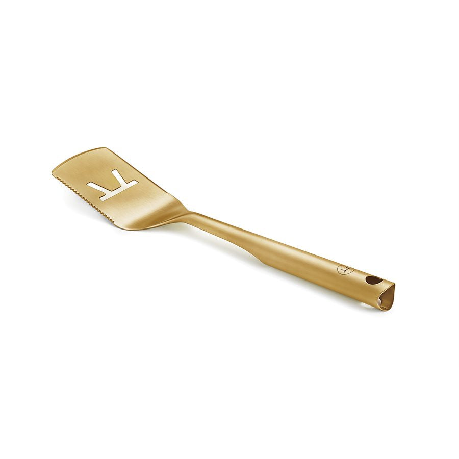 Outset Lux 16 Spatula - Premium Gold Kitchen Utensil for Cooking, Baking & Serving - Perfect for Non-Stick Pans, Cake Decorating & Food Presentation