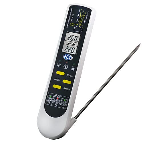Digital Touch Screen Cooking Thermometer for Meat, Poultry & Fish | 40” Wired Probe for Oven, Smoker, BBQ Grill & Frying Pan | Accurate Temp Readings, Sensitive Display, Timer Mode | Perfect for Grilling, Smoking, Baking & Frying (Rose)
