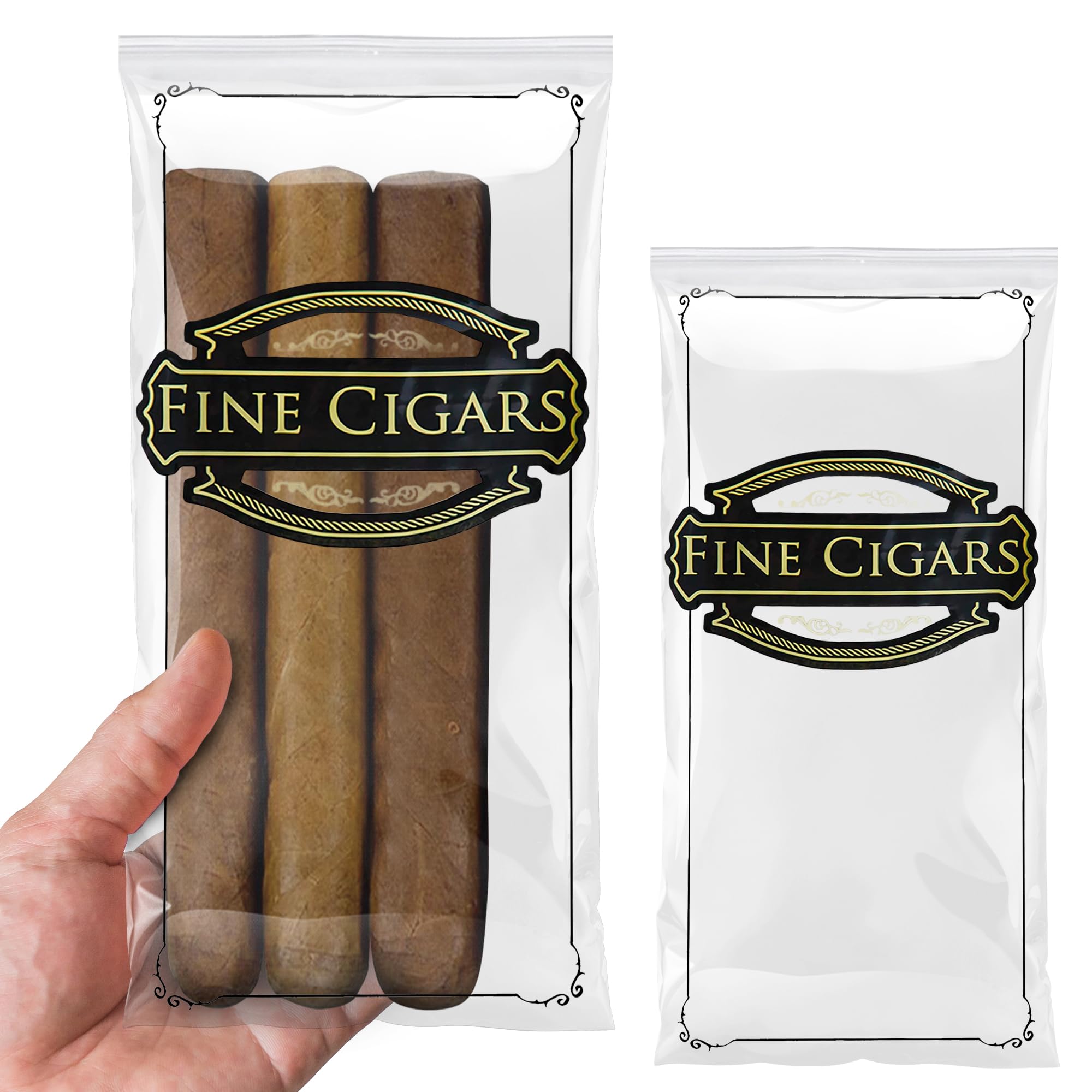 Premium Clear Printed Cigar Bags 4