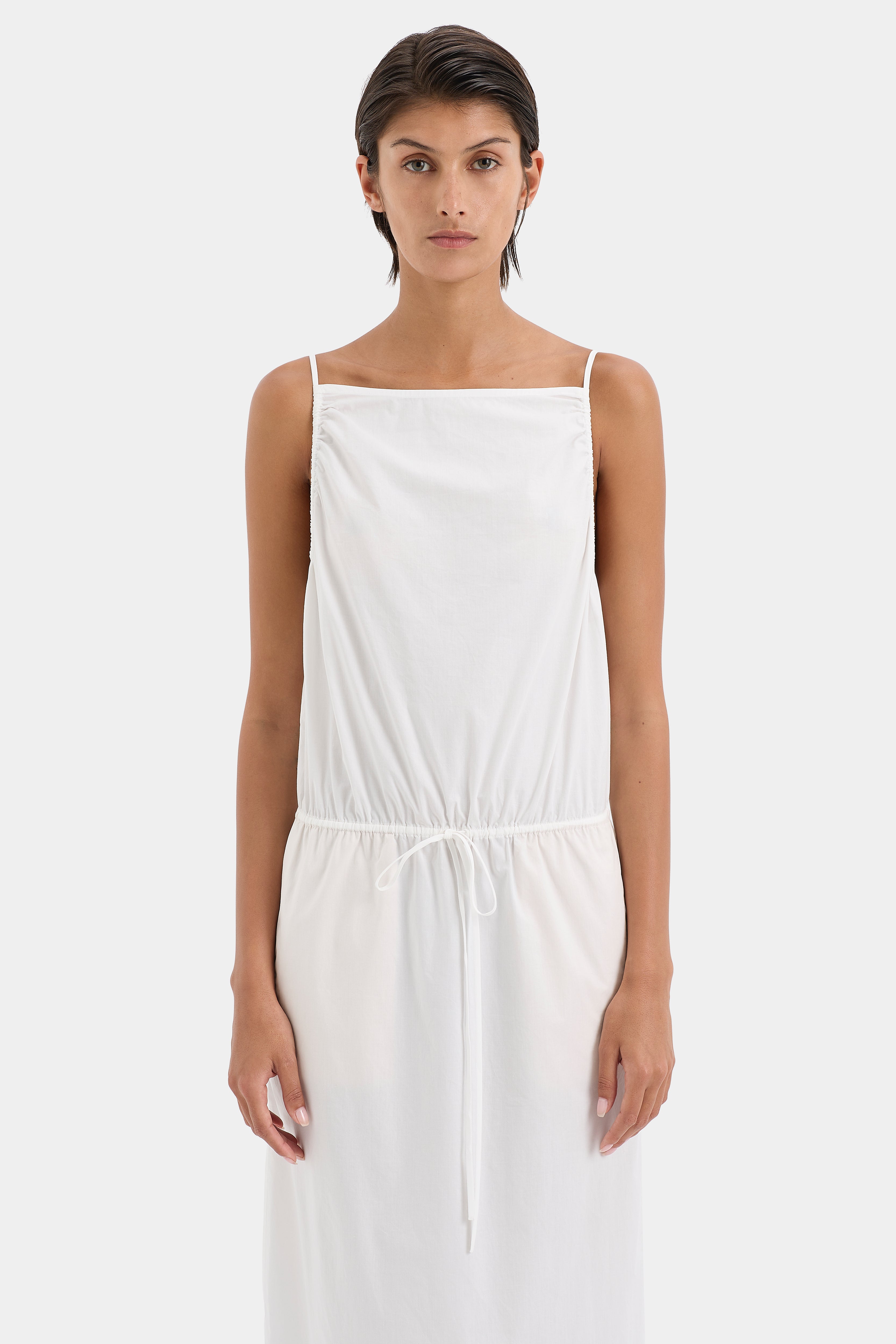 Zaria Tie Midi Dress - Flowy Summer Dress for Women, Elegant Wrap Dress with Belt, Perfect for Office, Wedding & Party Wear