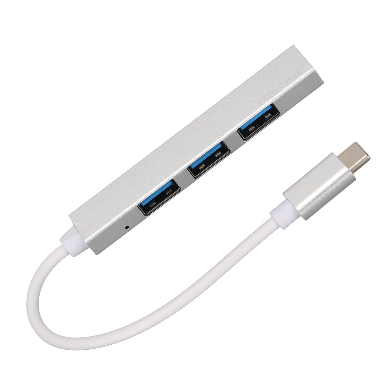 Rosvola USB C Hub with 4 Ports - Type C to USB 3.0/2.0 Adapter for Laptop & Desktop - High-Speed Data Transfer Dock - Perfect for Home Office, Travel & Multi-Device Connectivity