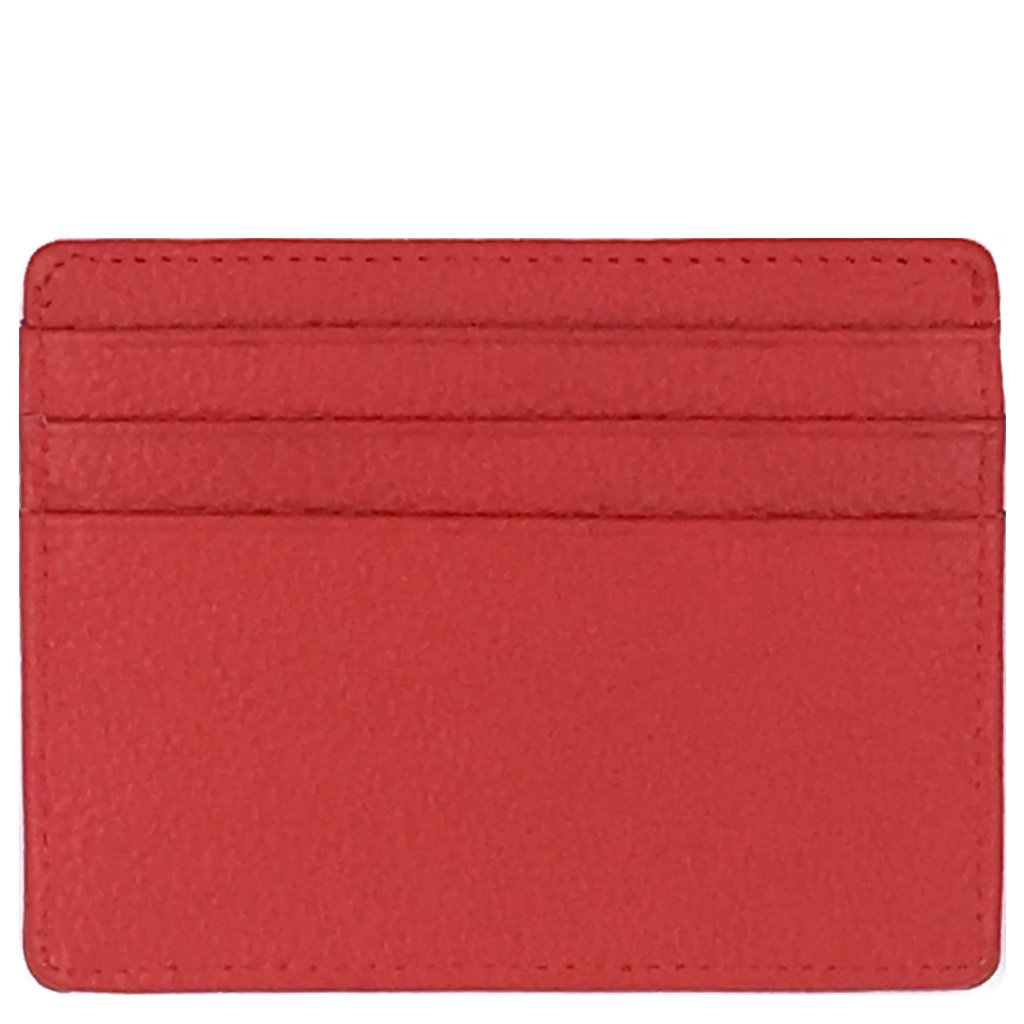 RFID Blocking Slim Minimalist Leather Wallet Card Holder for Men & Women - Red | Secure & Stylish for Travel, Business & Everyday Use
