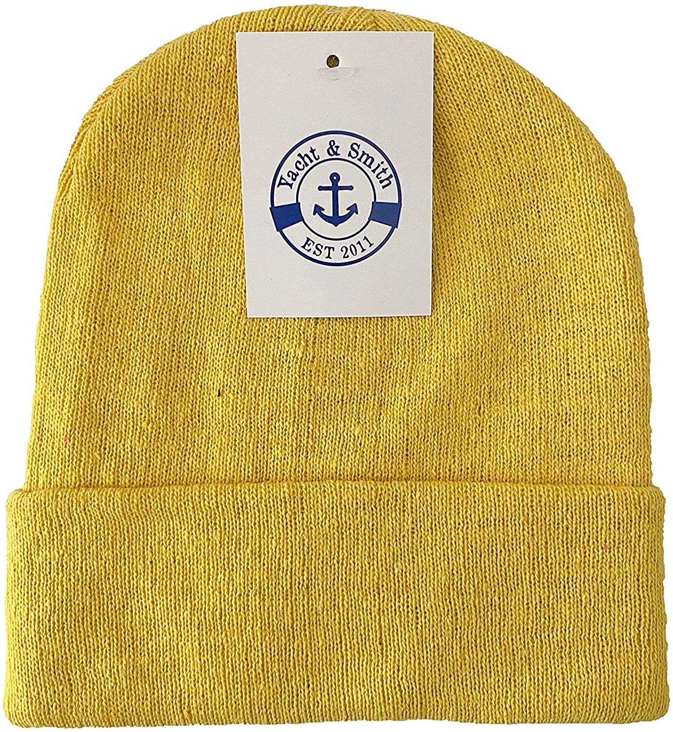 Yacht & Smith Wholesale Bulk Winter Beanies - Thermal Stretch Skull Cap for Men & Women - Unisex Cold Weather Hats - Perfect for Skiing, Snowboarding & Outdoor Winter Activities