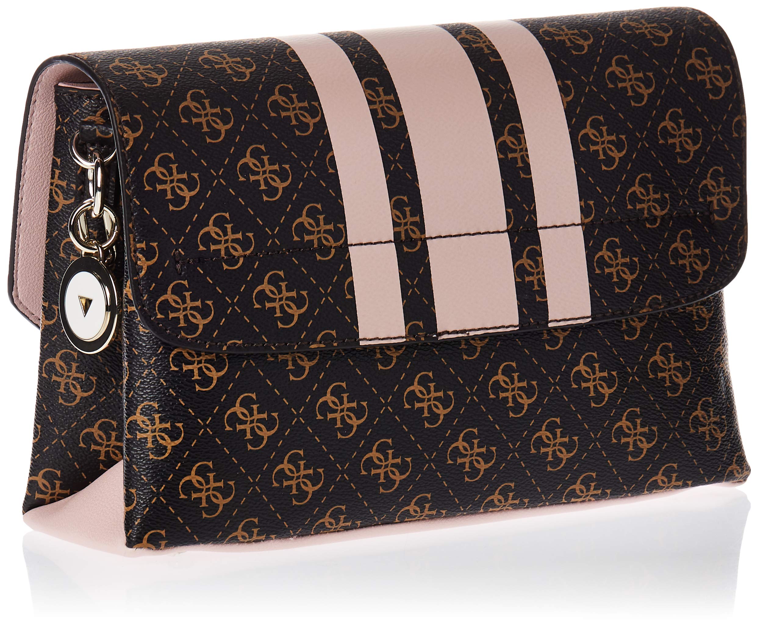 GUESS Ambrose Flap Shoulder Bag for Women - Stylish Crossbody Purse with Adjustable Strap, Perfect for Work, Travel & Everyday Use