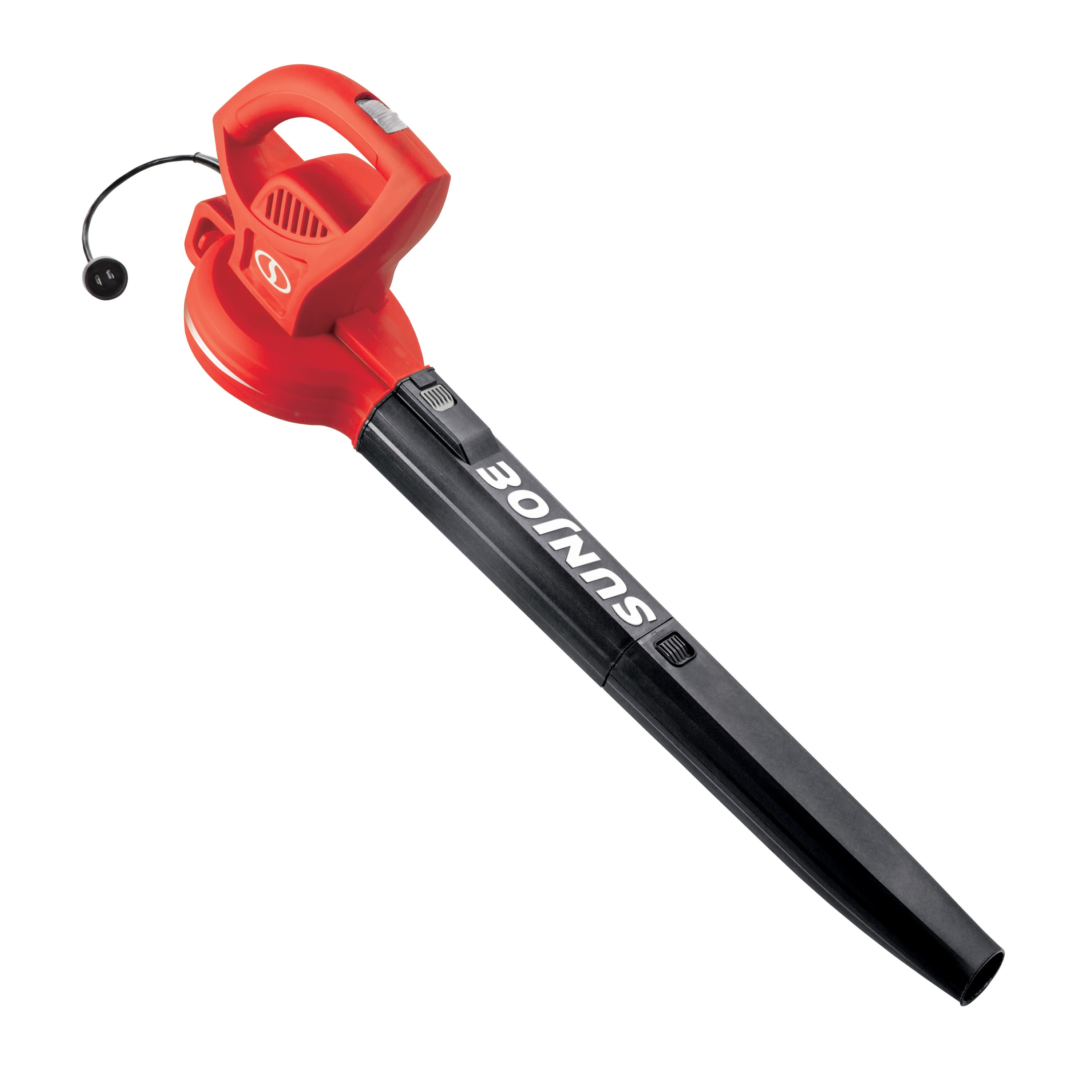 Sun Joe SBJ597E RED 6 Amp Electric Leaf Blower - 155 MPH, 260 CFM Air Speed - Lightweight Yard Blower for Leaves, Grass Clippings & Debris - Perfect for Driveways, Patios & Garden Cleanup (Red)
