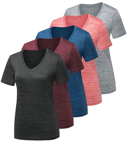 5 Pack Dark Grey, Light Grey, Blue, Wine Red, Watermelon Red