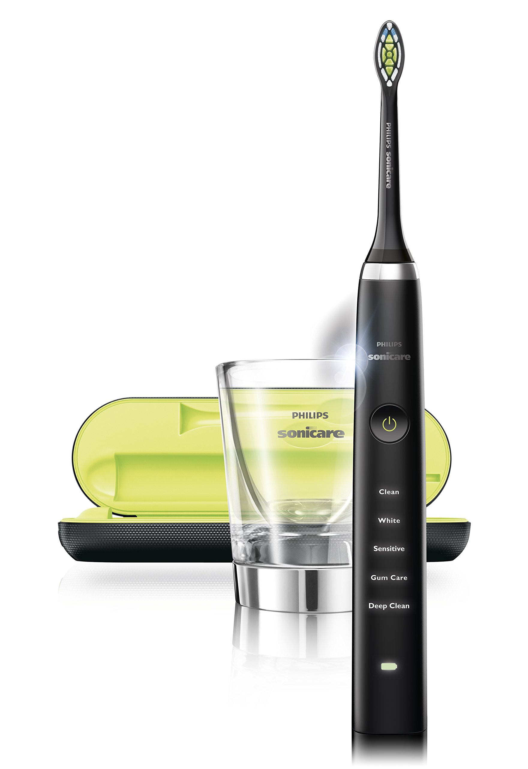 Philips Sonicare DiamondClean Smart Rechargeable Electric Toothbrush with Adaptive Clean Brush Head - Black | Advanced Sonic Technology for Deep Cleaning, Whitening & Gum Care | Perfect for Travel & Home Use