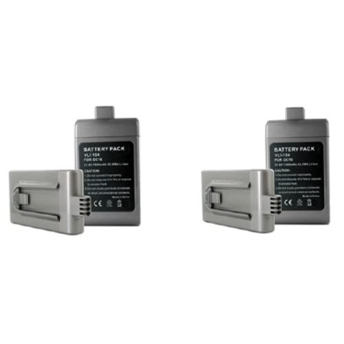 Synergy Digital Replacement Vacuum Cleaner Batteries for Dyson DC-16 Issey Miyake - 21.6V 1500mAh Li-Ion Battery Pack (2-Pack) | Compatible with Dyson Cordless Vacuums | Perfect for Home Cleaning & Pet Hair Removal