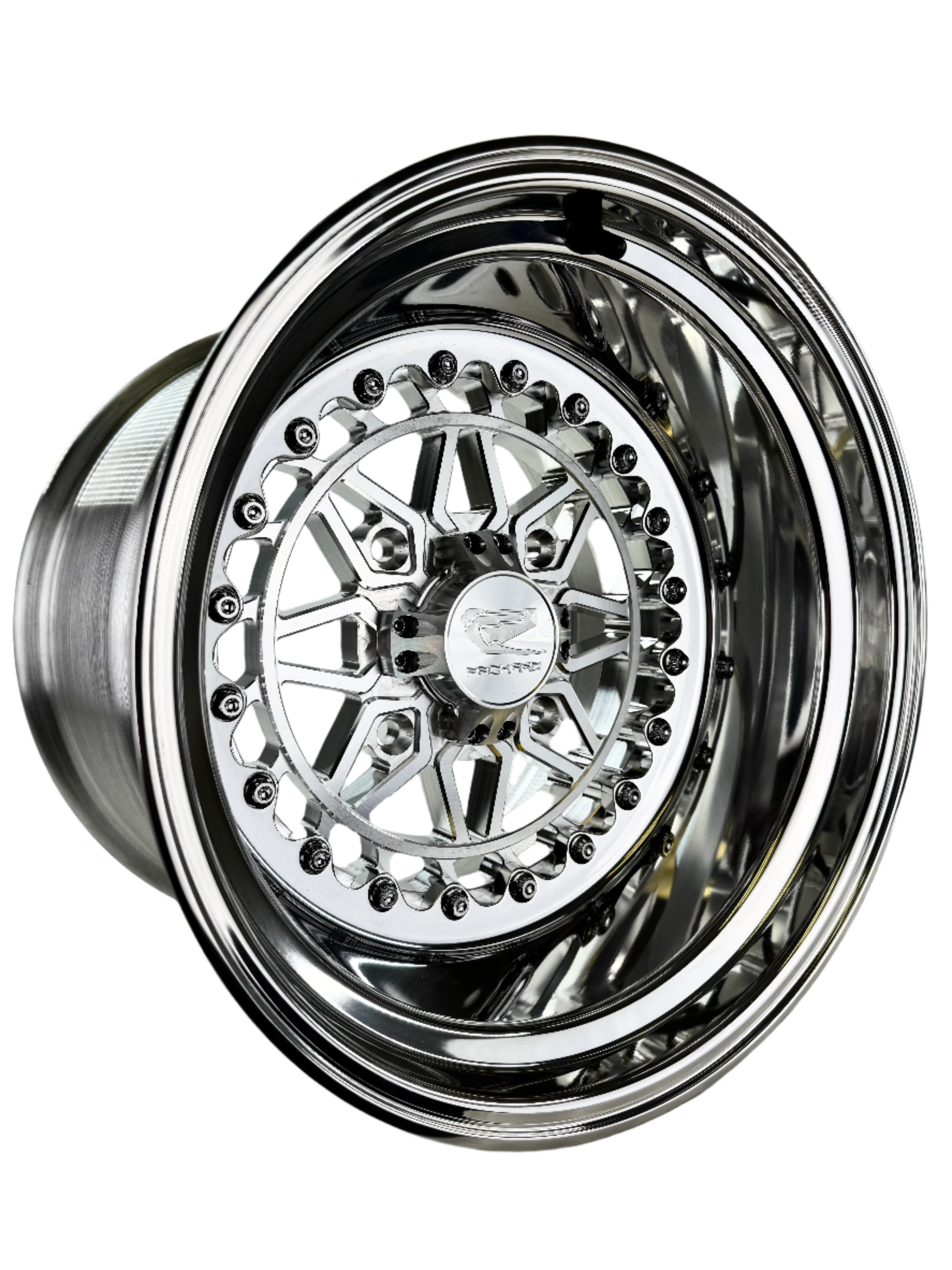 Apollo FF Forged Polished Silver Wheels - Premium Alloy Rims for Cars, Trucks & SUVs - High Performance & Stylish Design for Street Racing, Off-Roading & Daily Driving