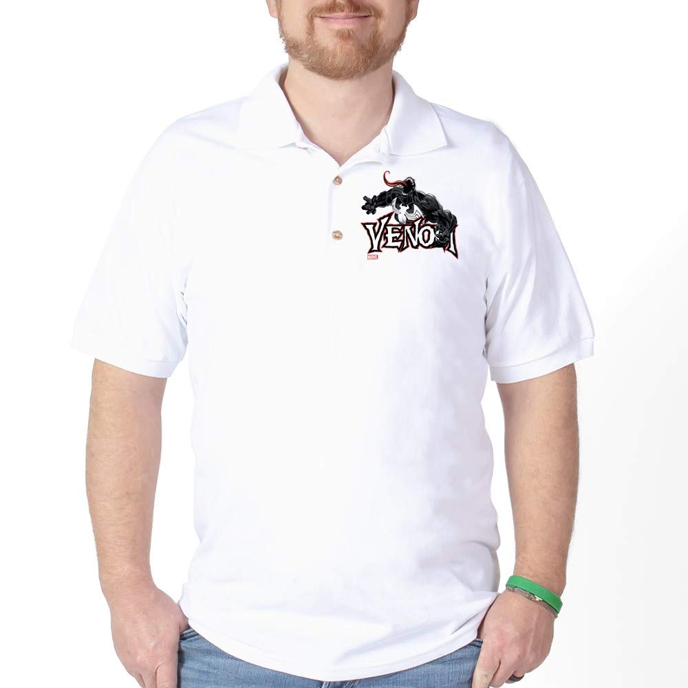 Venom Logo Golf Polo Shirt for Men - Comfortable & Stylish Golf Apparel - Perfect for Golf Courses, Casual Wear & Sports Events