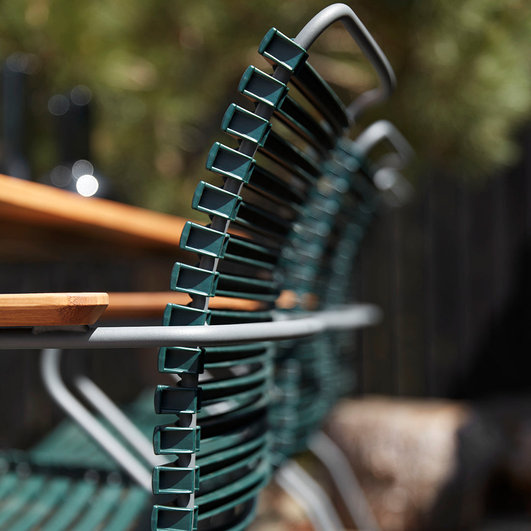 Click Outdoor Dining Chair with Armrests - Patio, Garden, Poolside & Backyard Seating - Weather-Resistant & Comfortable