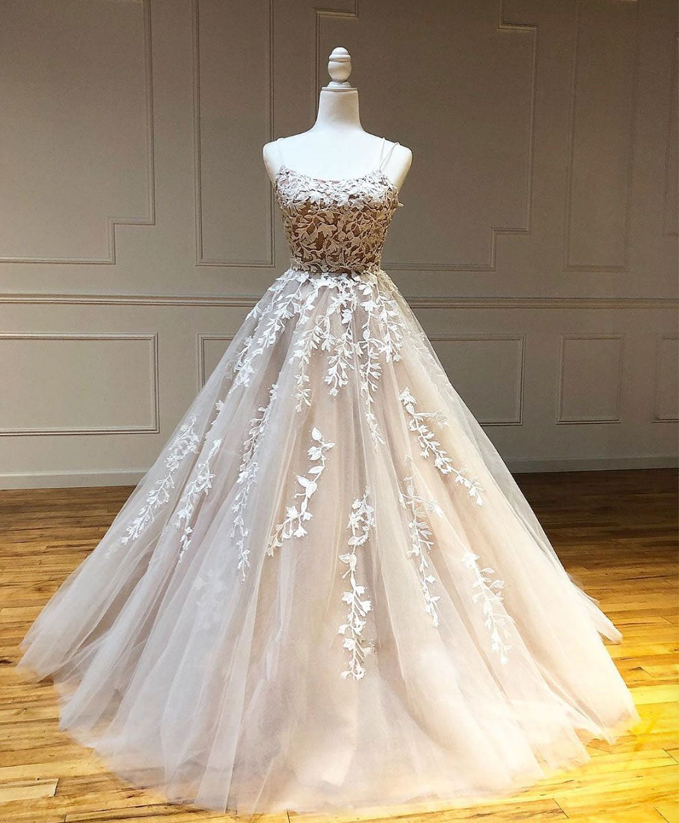 Elegant Purple Tulle Lace Long Prom Dress - Formal Evening Gown for Graduation, Homecoming & Special Occasions | Perfect for Prom Night, Wedding Guest & Ballroom Events