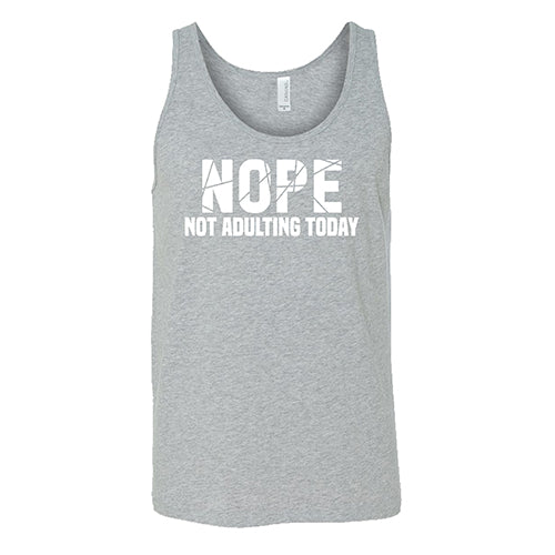 Funny 'Nope, Not Adulting Today' Unisex T-Shirt - Comfortable Cotton Tee for Relaxing, Weekend Wear & Casual Outfits