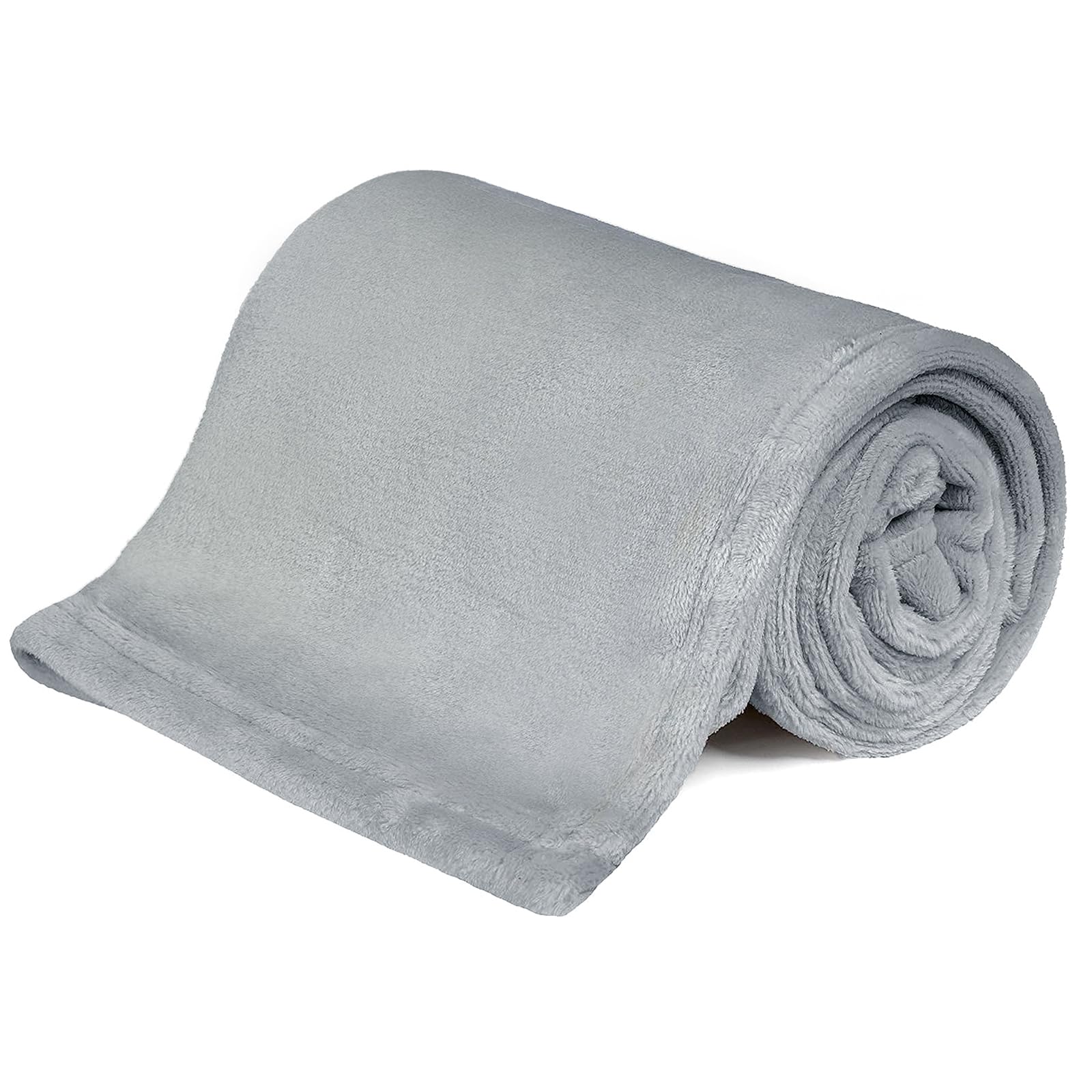 KMUSET 30x40 Inch Soft Cozy Fuzzy Fleece Blanket for Kids - Grey Baby Swaddle Blanket for Boys & Girls, Warm Crib & Stroller Throw - Perfect for Nursery, Travel, and Snuggling