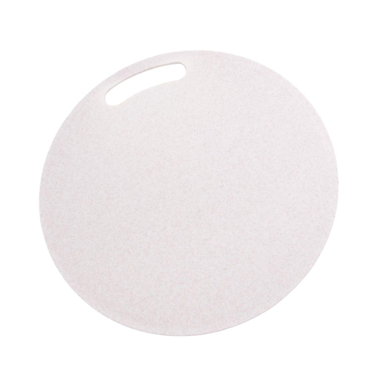 Eco-Friendly Round Cutting Board Set - Wheat Straw Chopping Board with Handle for Kitchen, Home & Restaurant Use | Durable Beige Utility Board for Fruits, Vegetables & Meat Prep