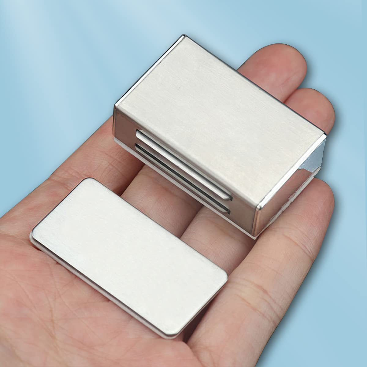 **AOSITE 4 Pack Strong Magnetic Door Catch - No Drill Adhesive Cabinet Magnets for Kitchen, Cupboard, Drawer Closure | Secure & Easy Installation for Home, Office, RV**    *(Use Case: Perfect for keeping cabinet doors, drawers, and cupboards securely closed in kitchens, bathrooms, garages, RVs, and offices.)*