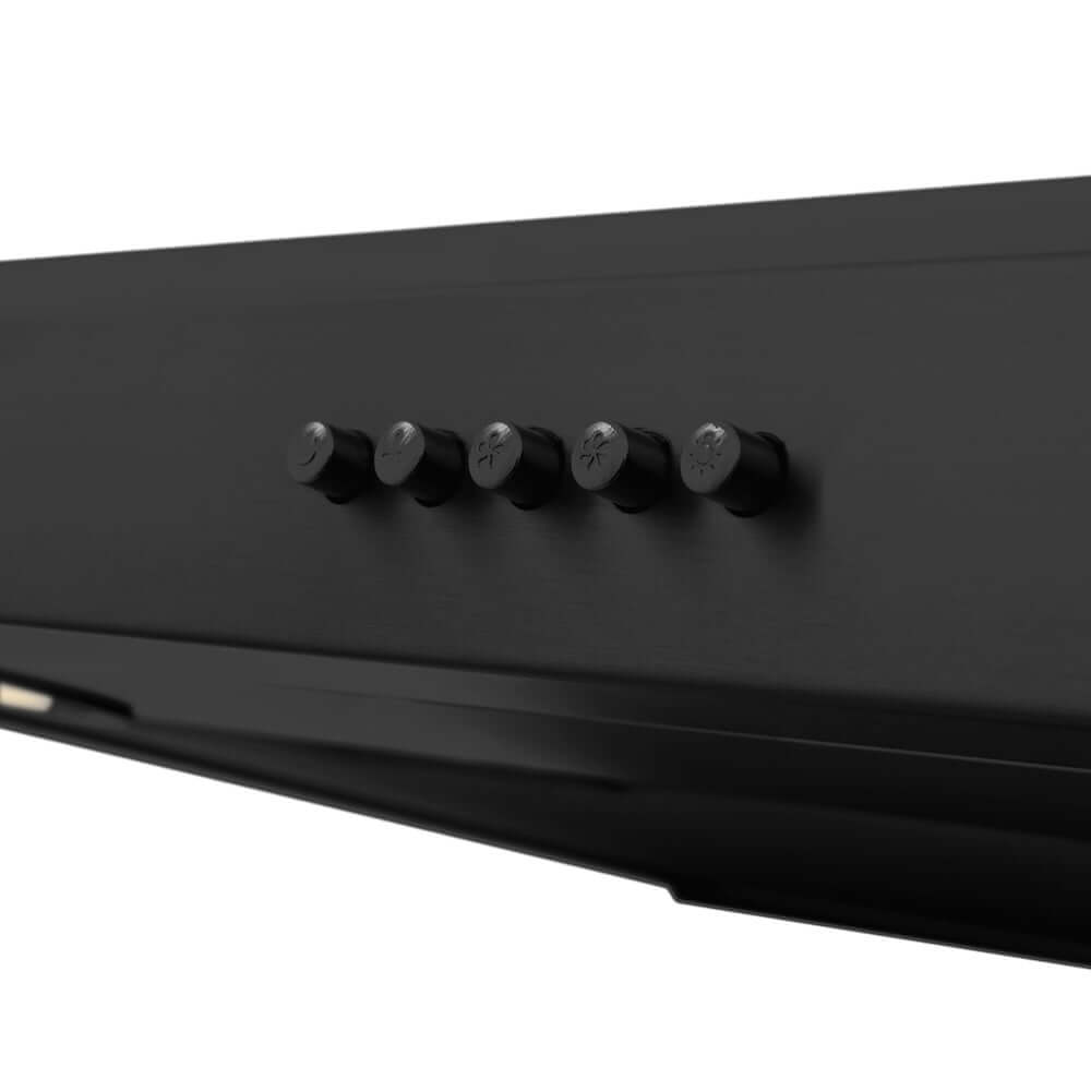 ZLINE 30 Inch 400 CFM Ducted Under Cabinet Range Hood - Black Stainless Steel (BS617 30) | Powerful Kitchen Ventilation for Gas Stoves & Cooking Smoke Removal
