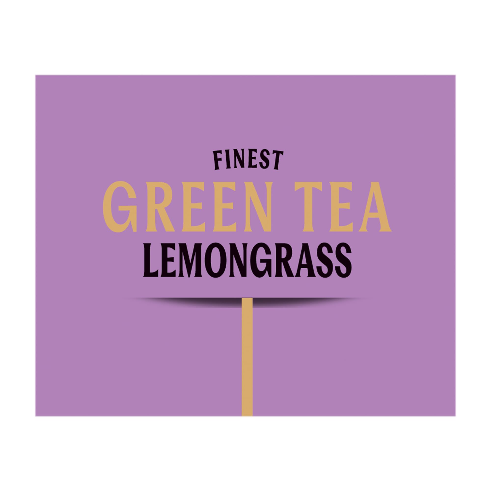 Typhoo Green Tea with Lemon Grass - 25 Tea Bags | Refreshing & Antioxidant-Rich | Perfect for Morning Boost or Afternoon Relaxation