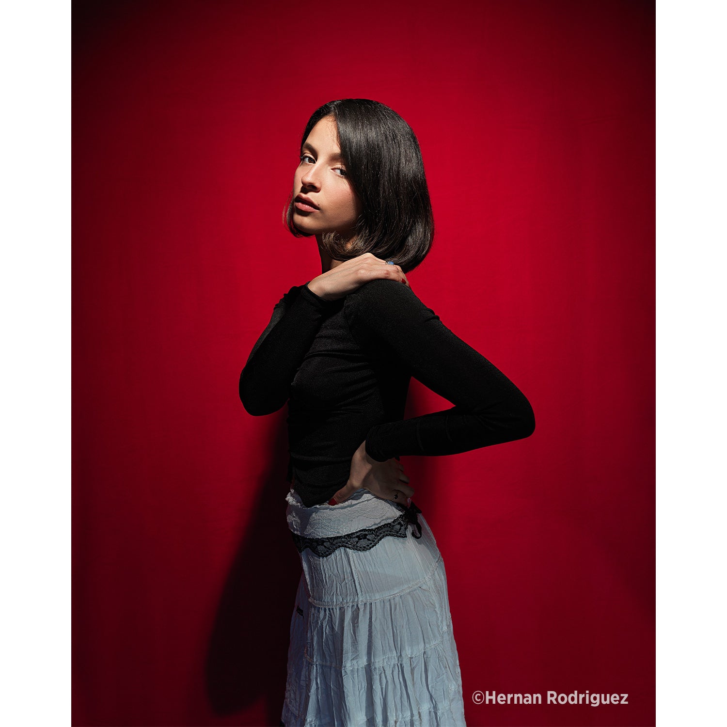 X Drop Wrinkle Resistant Photography Backdrop - Scarlet Red (5' x 7') for Studio, Portrait & Video Shoot Background | High-Quality Fabric for Professional Photography