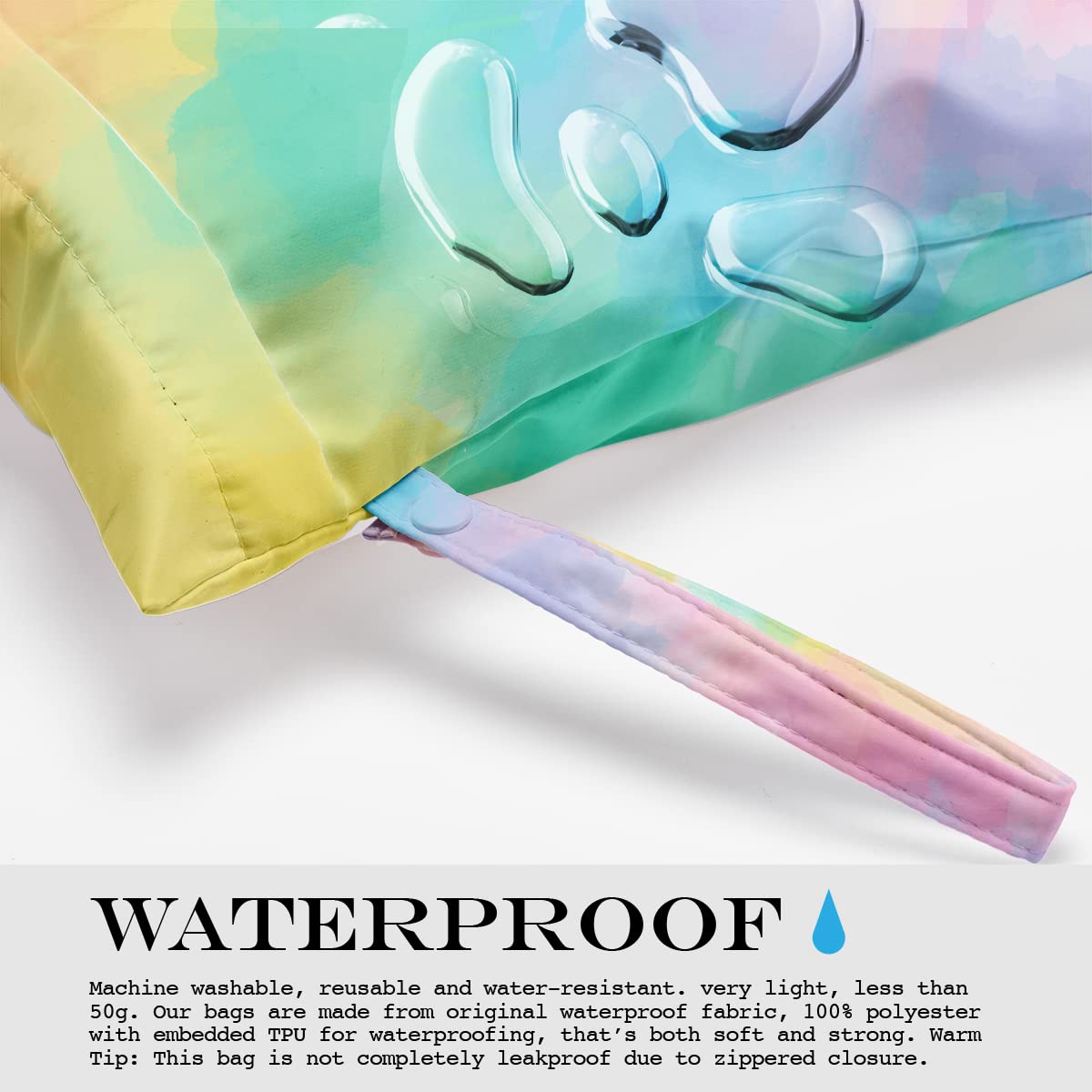 Waterproof Wet Dry Bag for Swimsuits & Beach Essentials - Travel, Pool, Vacation Must-Have - Perfect for Women's Trips, Bachelorette Parties & Best Friend Gifts (Great for Gym, Daycare & Outdoor Activities)