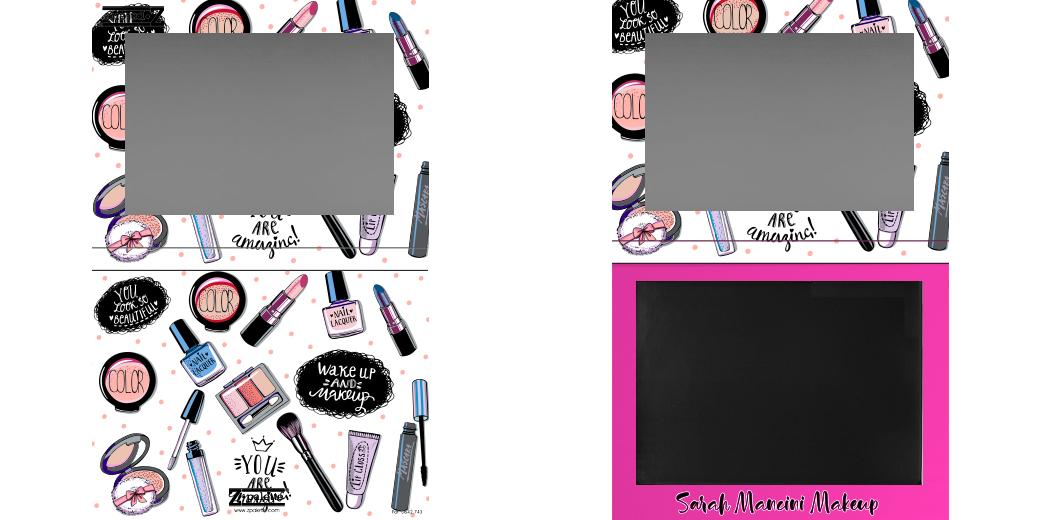 Custom Extra Large Z Palette - Magnetic Makeup Palette for Eyeshadows & Blush - Perfect for Professional Makeup Artists & Travel