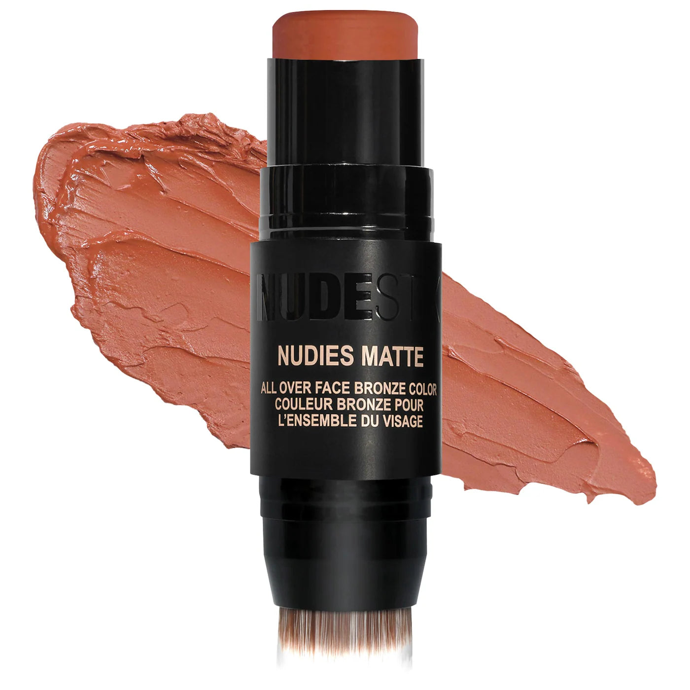 NUDESTIX Nudies Matte Cream Bronzer Stick - Vegan, Cruelty-Free, Buildable Coverage for a Natural Sun-Kissed Glow | Perfect for Contouring, Highlighting & Everyday Makeup | Available in Multiple Shades (NWOB)
