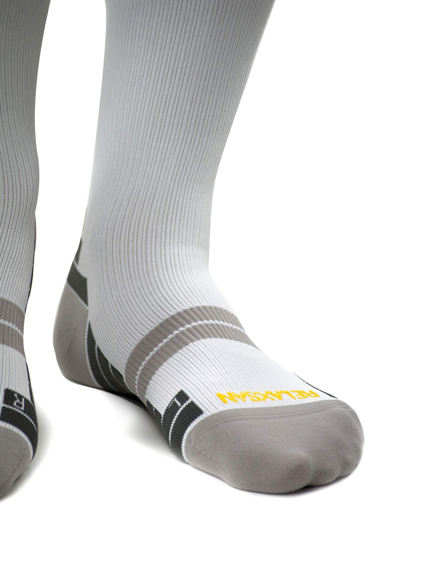 Relaxsan Italy Made Knee High Compression Socks for Women & Men (18-22 mmHg) - Sports Support Hose for Running, Travel & Circulation - 800 Denier Medical Socks