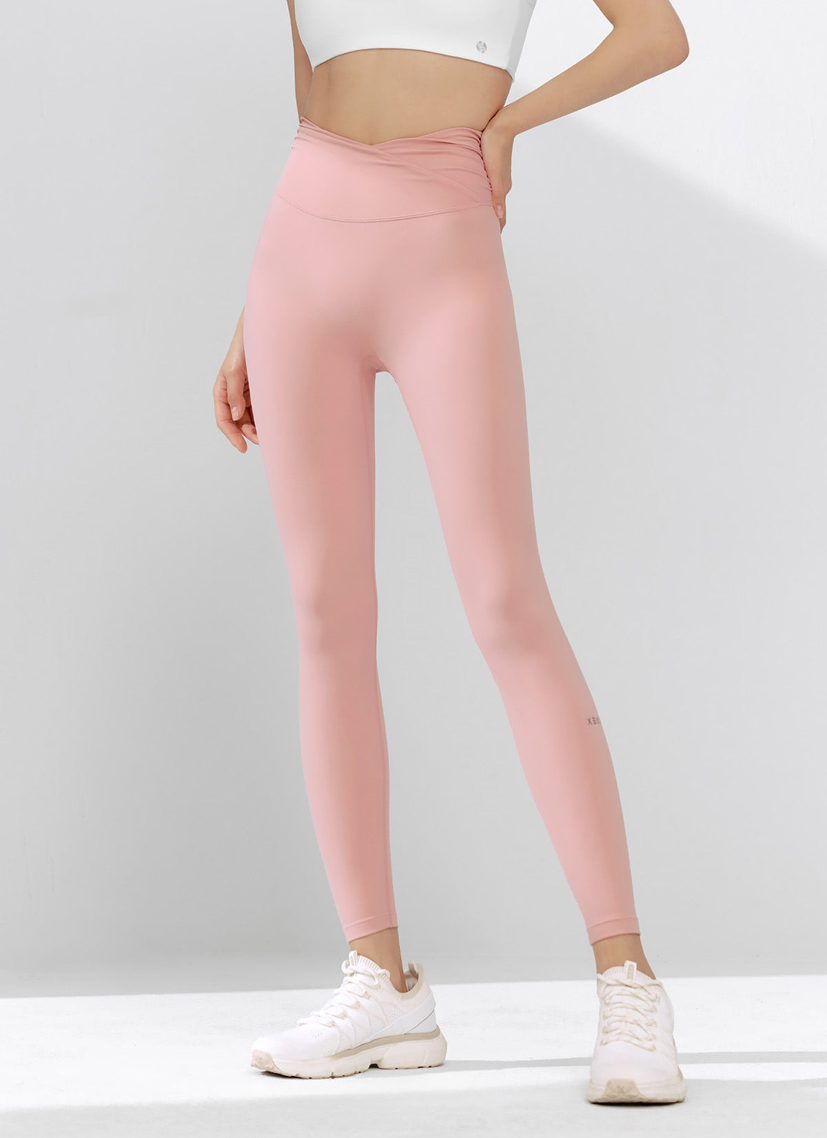 Black Label Power Rise Shirring Leggings for Women - High Waist Tummy Control Yoga Pants - Workout, Running, Lounge & Everyday Wear
