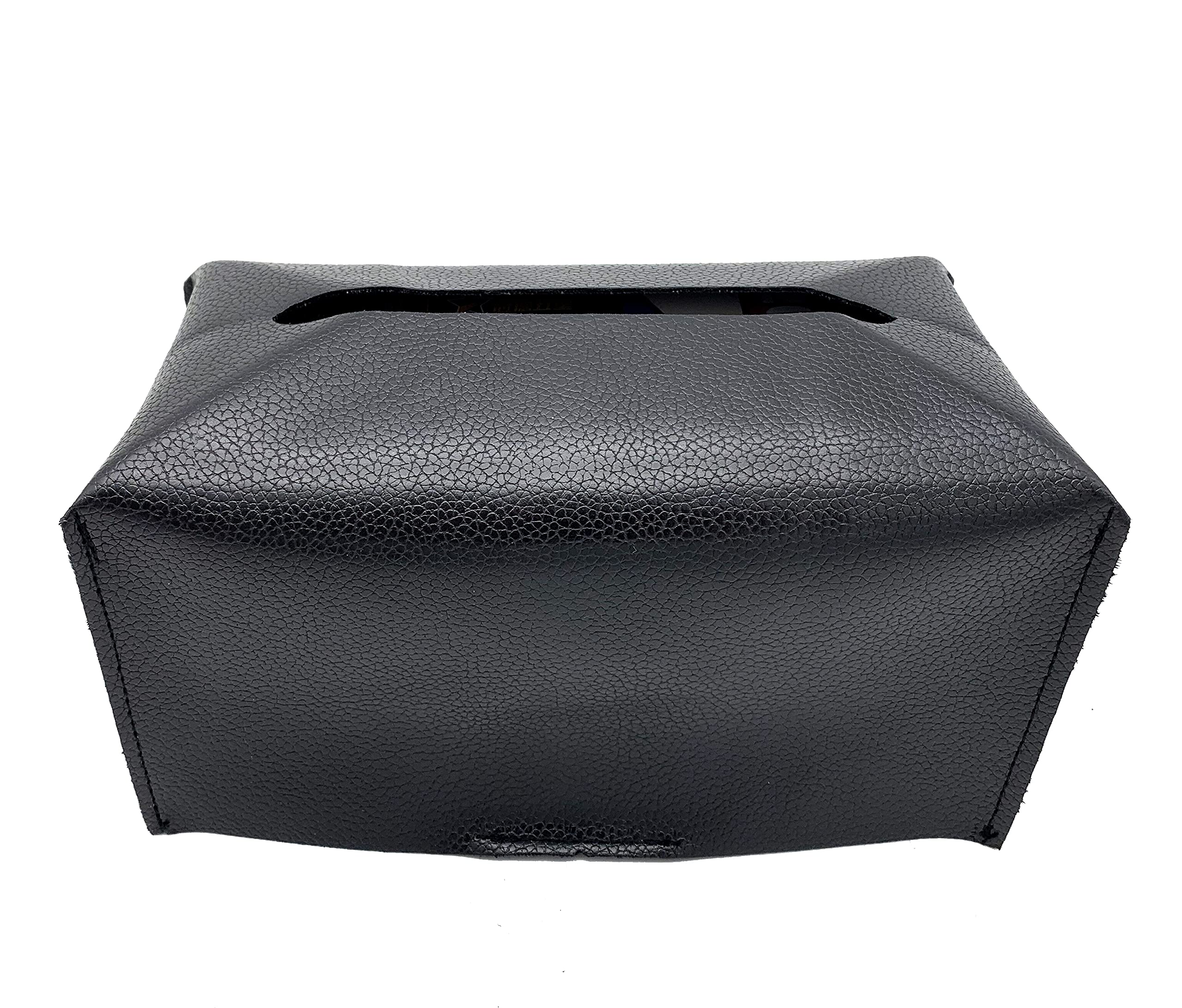 Wanty PU Leather Tissue Box Cover - Decorative Rectangular Tissue Holder for Bathroom, Vanity, Office Desk & Nightstand (10.23