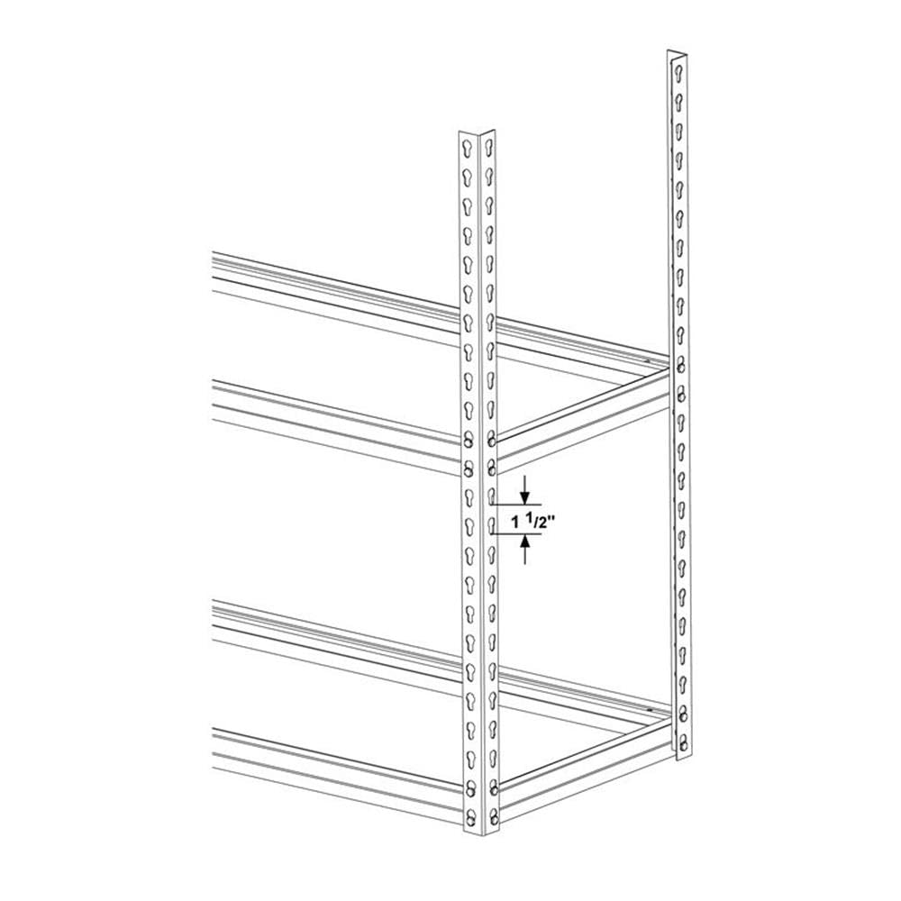 5-Tier Metal Boltless Storage Shelving Unit - Heavy Duty White/Wooden Finish for Garage, Warehouse & Home Organization