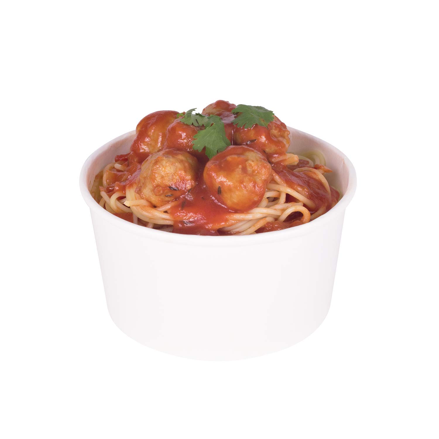 24oz (1000 Count) White Disposable Paper Soup Bowls - Ideal for Hot & Cold Foods, Soups, Noodles, Pasta, Snacks - Perfect for Restaurants, Catering, Parties, Picnics & Takeout (C-KDP24W)