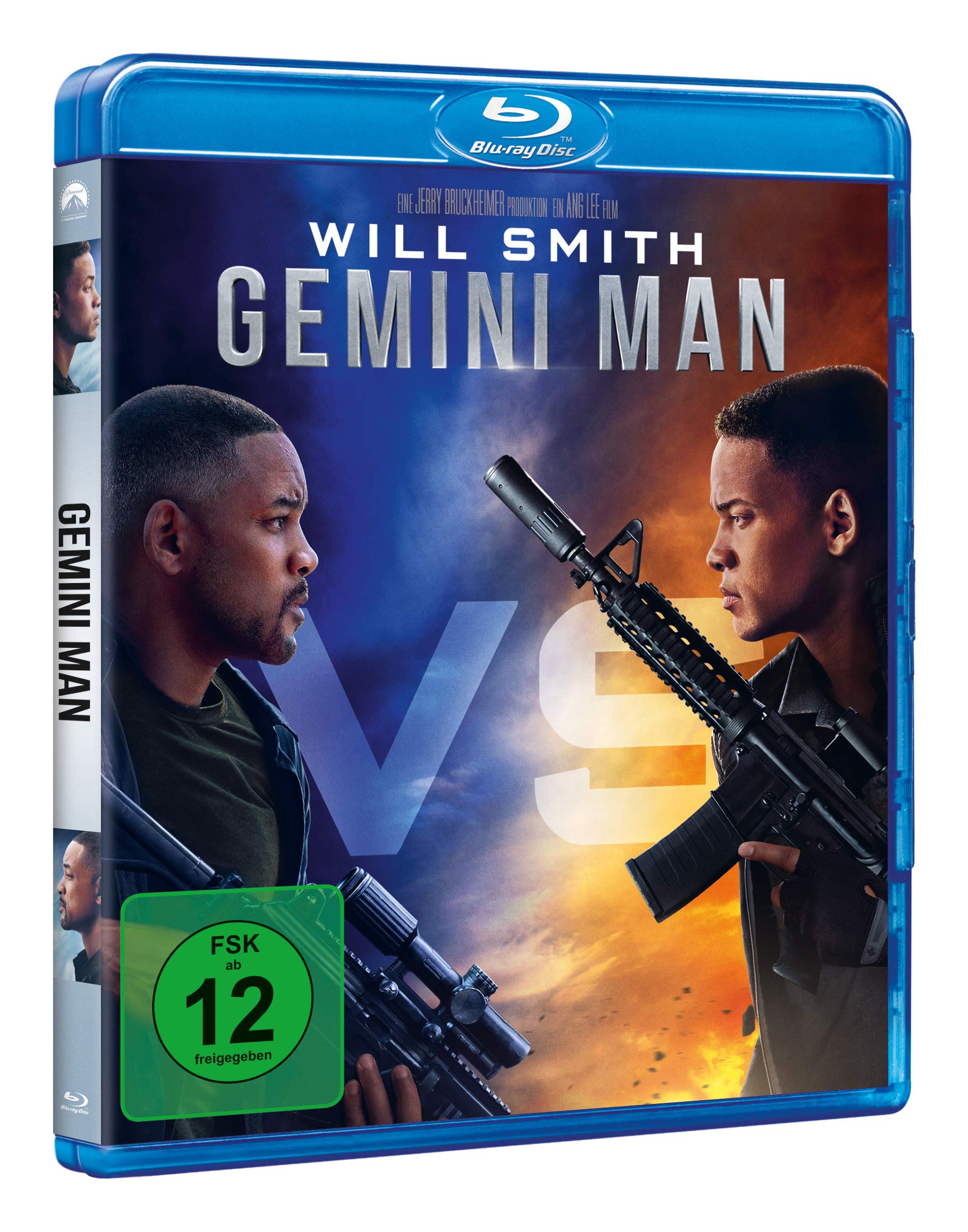 Gemini Man Blu-ray - 4K Ultra HD + Blu-ray + Digital Copy - Action Sci-Fi Movie Starring Will Smith - Perfect for Movie Nights & Sci-Fi Fans