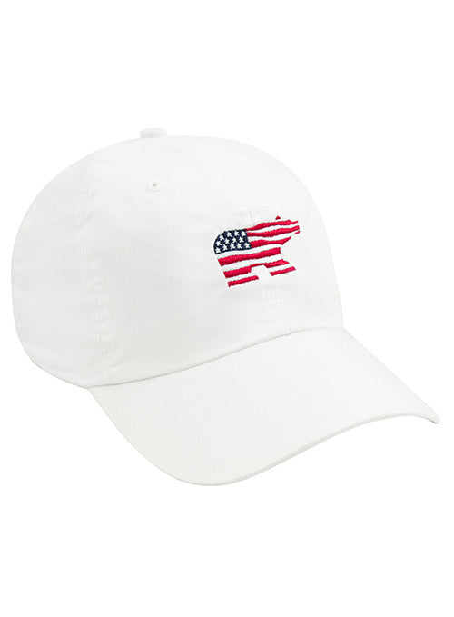 Jack Nicklaus USA White Bear Ahead Cap - Stylish Golf Hat for Men, Adjustable Dad Hat with Logo - Perfect for Golfing, Outdoor Sports & Casual Wear