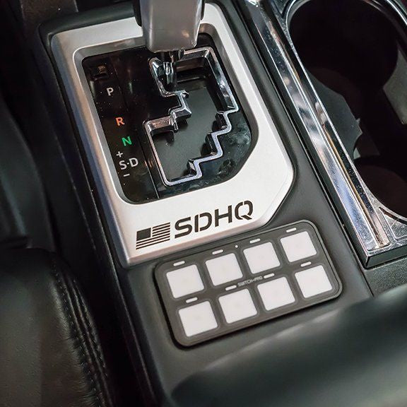 14-21 Toyota Tundra SDHQ Shifter Panel Switch Pros SP 9100 Keypad Mount - Perfect for Off-Roading & Custom Truck Modifications