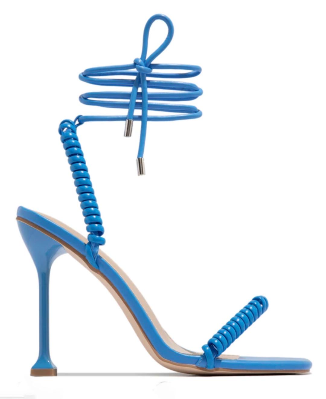Bellita Women's Blue High Heels - Elegant Stiletto Pumps for Parties, Weddings & Evening Events
