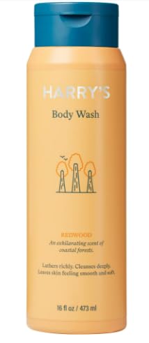 Men's Redwood Scented Body Wash - 16 fl oz Cleansing Shower Gel for Daily Hydration & Refreshment | Perfect for Gym, Travel & Morning Routine