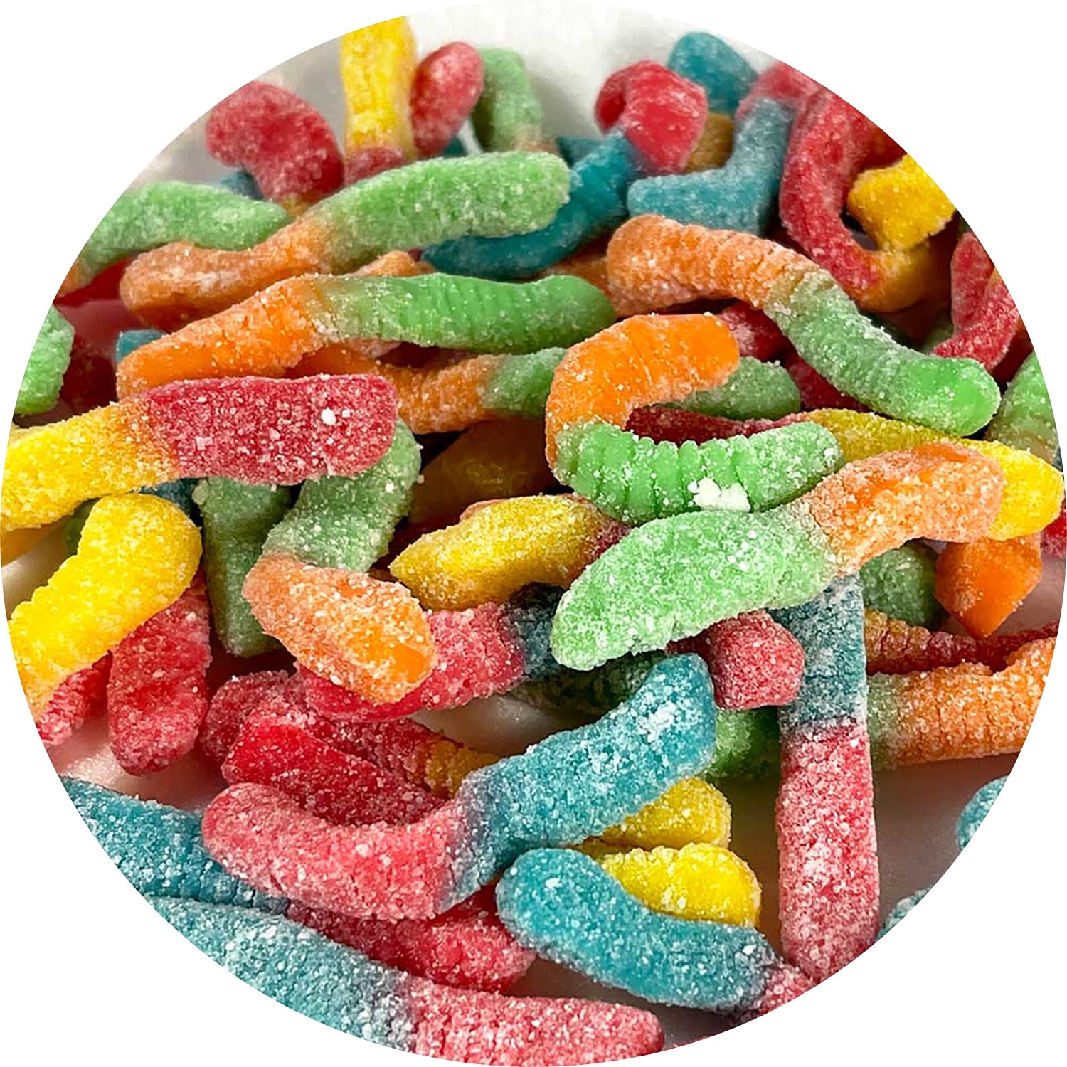Ferrara Trolli Small Bitecrawler Sour Gummy Candy - 5lb Bulk Bag for Parties, Halloween Treats & Movie Snacks
