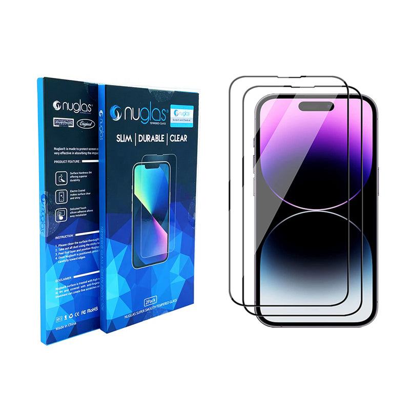 Nuglas Premium Tempered Glass Screen Protector for iPhone 16 - 9H Hardness, HD Clear, Anti-Scratch, Bubble-Free Installation - Perfect for Everyday Use, Gaming, and Work Protection
