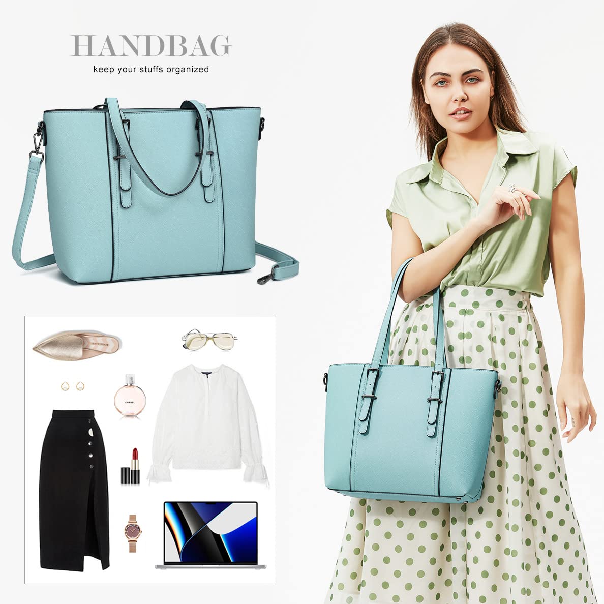 Stylish Women's Tote Shoulder Bags & Top Handle Satchel Purses - Fashionable Ladies Handbags for Work, Travel & Everyday Use